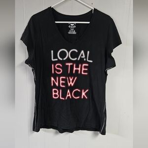 Life Is Good LOCAL IS THE NEW BLACK Tshirt